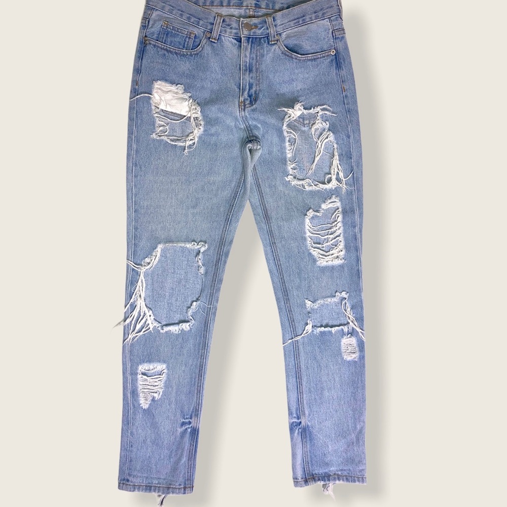 Blue Ripped Jeans - Picture 2 of 2